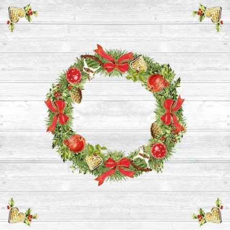 Karacsonyi asztalteritok – Rendelesre - Karacsonyi asztalterito Linclass - Advent / 80 × 80 cm / 20 db