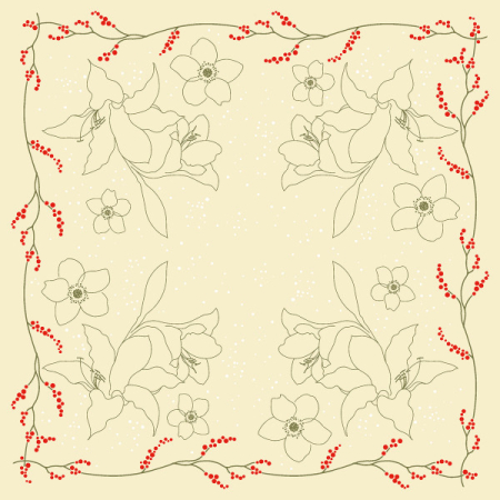 Karacsonyi asztalteritok – Rendelesre - Karacsonyi asztalterito Linclass - Fidelia / 80 × 80 cm / 20 db