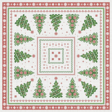 Karacsonyi asztalteritok – Rendelesre - Karacsonyi asztalterito Linclass - Gina / 80 × 80 cm / 20 db