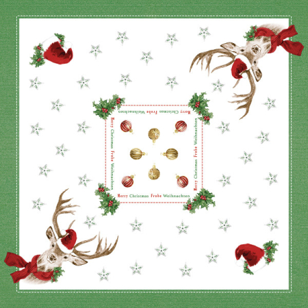 Karacsonyi asztalteritok – Rendelesre - Karacsonyi asztalterito Linclass - Janosch / 80 × 80 cm / 20 db