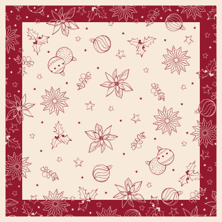 Karacsonyi asztalteritok – Rendelesre - Karacsonyi asztalterito Linclass - Milan pebble stone / 80 × 80 cm / 20 db