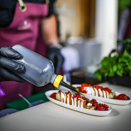 Mini tálca, lebomló, cukornádból / 210 × 80 × h20 mm / 40 db   [1]