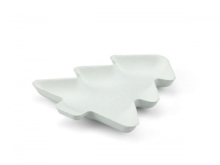 Mini fenyőfa alakú tányér, cukornádból / 140 × 115 × h15 mm / 20 db   [2]
