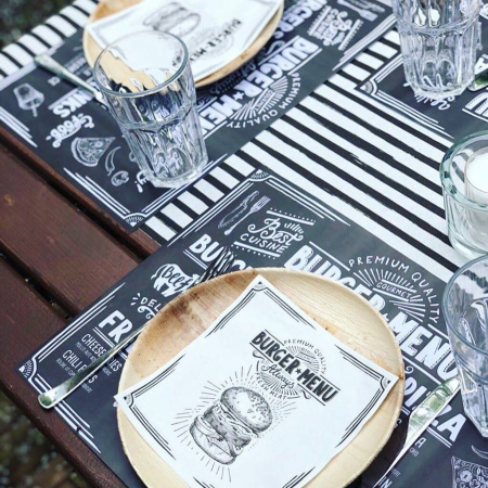 naproane din hartie imprimeu burger [4]