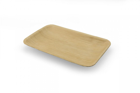 Téglalap alakú tálca, lebomló, pálmalevélből / 250 × 160 × h22 mm / 20 db   [1]