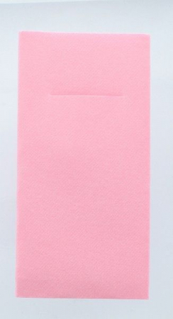 Zsebes evőeszköz‑tartó szalvéta - Linclass Rosa (Rózsaszín) / 40 x 40 cm / 75 db [1]