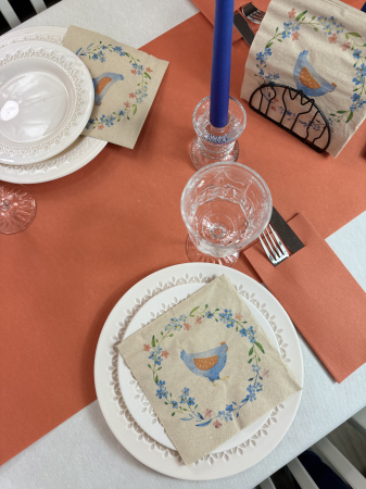 Kétrétegű asztali szalvéta Tissue Reciclat – Csibe minta / 33 × 33 cm / 20 db [6]