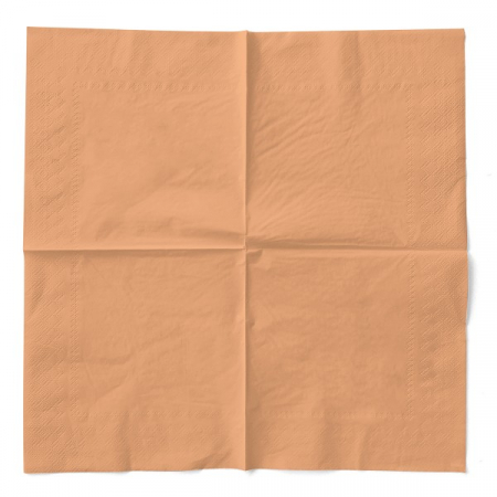 3 rétegű asztali szalvéta, Tissue – Apricot (narancs) / 24 × 24 cm / 150 db [2]