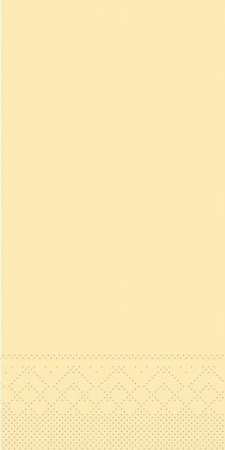 Asztali szalvéták, 3 rétegű, egyszínű - Szalvéták asztali 3 straturi Tissue - Krém, 33 x 33 cm, pliate 1/8, 100 db