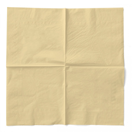 Szalvéta, 3 rétegű Tissue - Krém, 40 x 40 cm, 100 db [1]