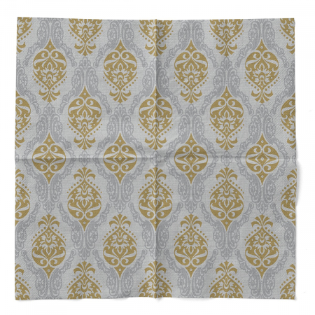 Asztali szalvéta, 3 rétegű, Tissue – Doris (arany-ezüst minta) / 40 × 40 cm / 100 db [2]