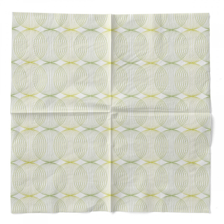 Asztali szalvéta, 3 rétegű, Tissue – Ludo (lime zöld-oliv zöld minta) / 40 × 40 cm / 100 db [2]