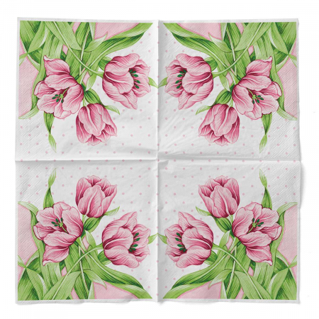 Háromrétegű asztali szalvéta Tissue – Elsa / 33 × 33 cm / 100 db [2]