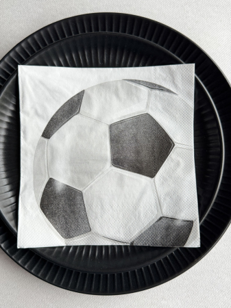 Háromrétegű asztali papírszalvéta – Focilabdák / 33 × 33 cm / 20 db [2]