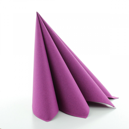 ÜNNEPI SZALVÉTÁK – ESKÜVŐ - Ünnepi asztali szalvéta, Linclass – Amethyst (lila) / 40 × 40 cm / 12 db