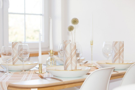 Szalvéták asztali ünnepi Linclass - Fabio (Bézs) / 40 x 40 cm / 50 db [1]