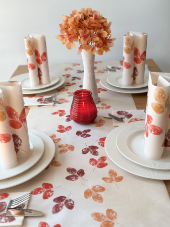 Ünnepi asztali szalvéta – Linclass Jola (őszi minta) / 40 × 40 cm / 12 db   [6]