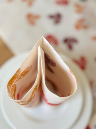 Ünnepi asztali szalvéta – Linclass Jola (őszi minta) / 40 × 40 cm / 12 db   [2]