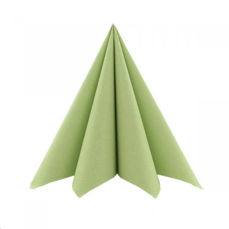 ÜNNEPI SZALVÉTÁK – ESKÜVŐ - Ünnepi asztali szalvéta, Linclass – Világos, Olíva / 33 × 33 cm / 50 db