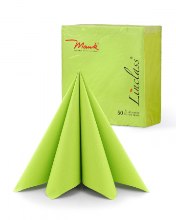 Ünnepi asztali szalvéták, Linclass Light – Kiwizöld / 40 × 40 cm / 50 db [4]