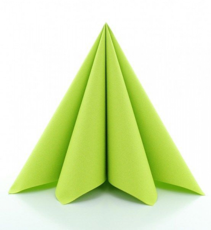 ÜNNEPI SZALVÉTÁK – ESKÜVŐ - Ünnepi asztali szalvéták, Linclass – Lime / 40 × 40 cm / 50 db