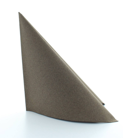 Ünnepi asztali szalvéta, Linclass – Barna / 40 × 40 cm / 12 db [1]