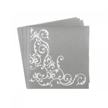 Zsebes evőeszköz-tartó szalvéta Tissue Deluxe – Királykék / 40 × 40 cm / 100 db [3]