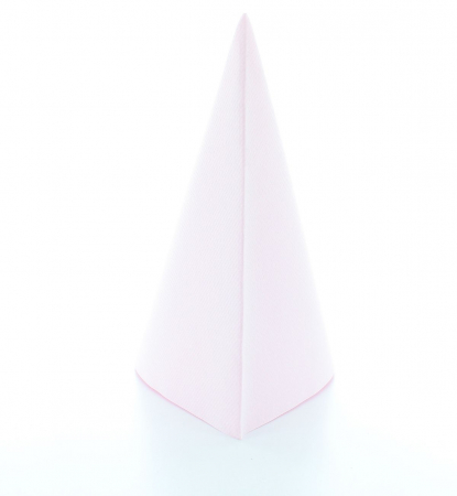 Ünnepi asztali szalvéta, Linclass – Pasztell rózsaszín / 40 × 40 cm / 12 db [2]