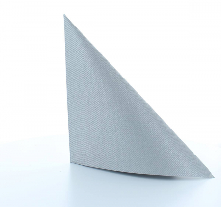 Ünnepi asztali szalvéta, Linclass – Ezüst / 40 × 40 cm / 25 db [1]