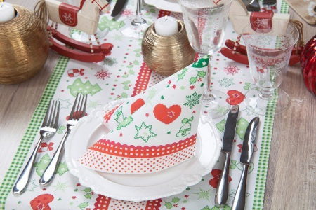 Szalvéták asztali ünnepi pentru Craciun/Revelion Tissue Deluxe - CHRISTMAS / 40x40 cm / 50 db [1]