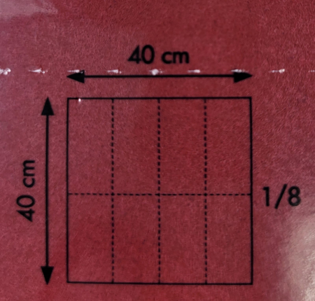 Linclass ultra prémium szalvéta, bordó/viola, 40 × 40 cm, hajtogatás 1/8, 50 db [5]
