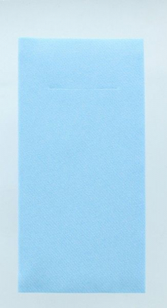 Zsebes evőeszköz-tartó szalvéta Linclass – Világoskék (Babakék) / 40 × 40 cm / 75 db [1]