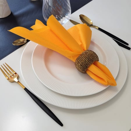 Szalvéták asztali ünnepi Linclass - Curry (narancs) / 40 x 40 cm / 50 db [4]