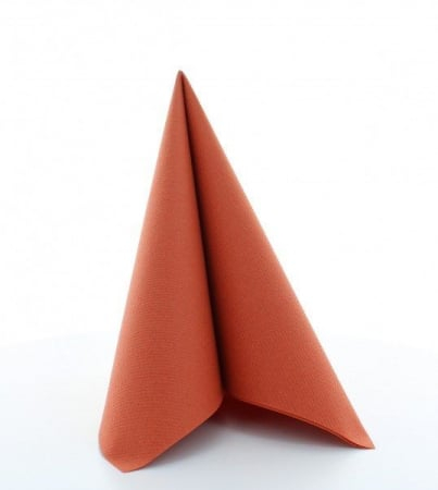 Szalvéták asztali ünnepi Linclass Terracotta (Caramiziu) / 40 x 40 cm / 50 db [5]