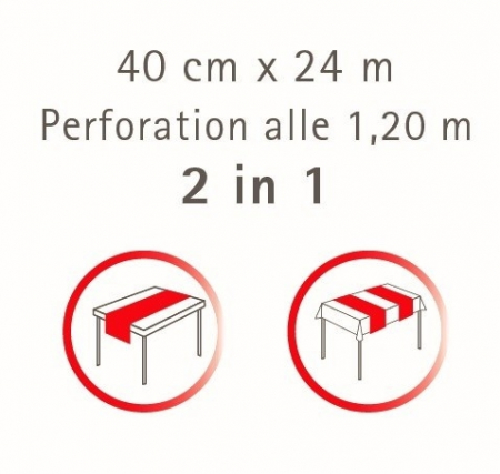 Asztali futó - Linclass Barna (Barna) / 40 cm x 24 m / 1 db [1]