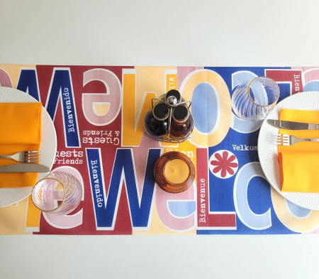 Asztali futó - Asztali futó, Linclass – Vendégek és Barátok / 40 × 120 cm / 20 tekercs  