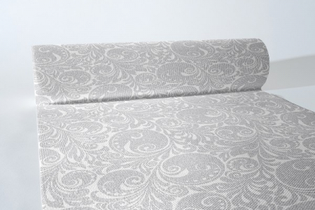 Asztali futó - Karacsonyi asztalfuto, Linclass - Jordan weiss-silber / feher-ezust / 40 × 24 cm / 1 db