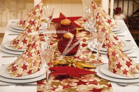 Asztali futó - Karacsonyi asztalfuto, Linclass - Levi / 40 × 24 cm / 1 db