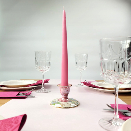 ASZTALI FUTÓK – EGYSZÍNŰ - Asztali futó Linclass – Világos rózsaszín (pasztell rózsaszín) / 40 cm × 24 m / 1 tekercs