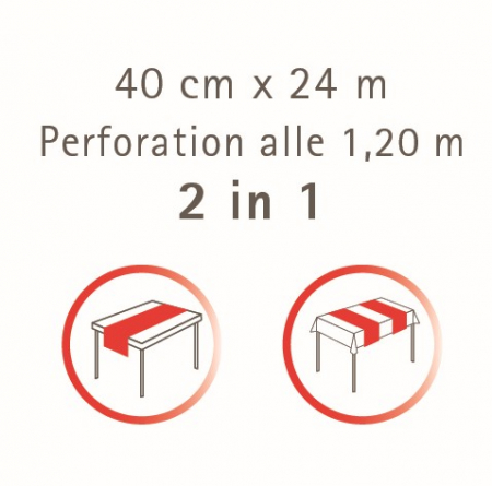 Asztali futó, Linclass – Liv (lila) / 40 cm × 24 m / 1 tekercs [6]