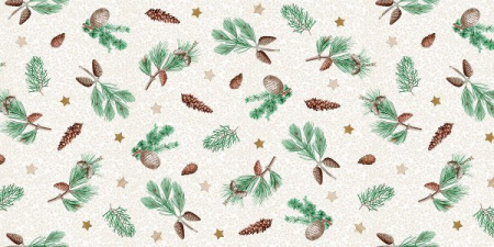 Asztali futó - Karacsonyi asztalfuto, Linclass - Pinea / 40 × 24 cm / 1 db