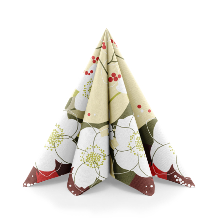 Karacsonyi unnepi szalvetak – Rendelesre - Unnepi Linclass asztali szalvetak Szilveszterre/Ujevre - Diana / 40 × 40 cm / 50 db