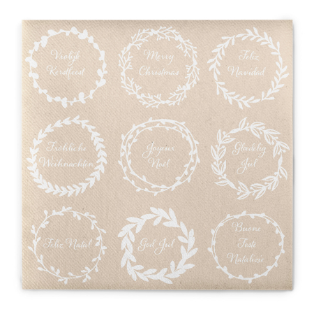 Unnepi Linclass asztali szalvetak Szilveszterre/Ujevre - Duncan / 40 × 40 cm / 50 db [2]