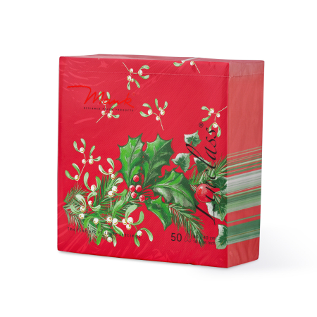 Unnepi Linclass asztali szalvetak Szilveszterre/Ujevre - Elise / 40 × 40 cm / 50 db [2]