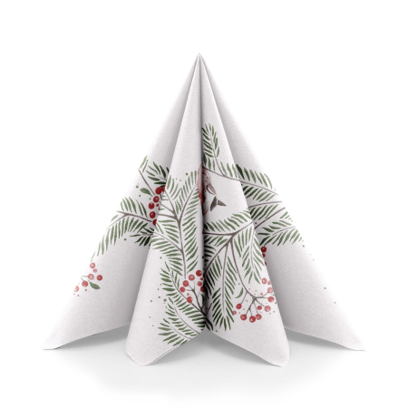 Karacsonyi unnepi szalvetak – Rendelesre - Unnepi Linclass asztali szalvetak Szilveszterre/Ujevre - Jesse / 40 × 40 cm / 50 db