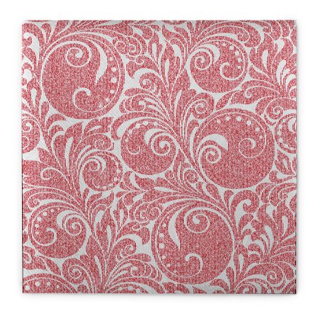 Karacsonyi unnepi szalvetak – Rendelesre - Unnepi Linclass asztali szalvetak Szilveszterre/Ujevre - Jordan weiss-bordeaux / feher-bordo / 40 × 40 cm / 50 db