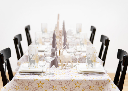 Unnepi Linclass asztali szalvetak Szilveszterre/Ujevre - Josia / 40 × 40 cm / 50 db [1]