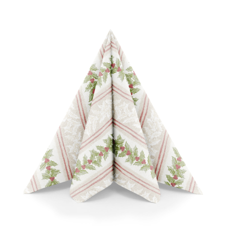 Karacsonyi unnepi szalvetak – Rendelesre - Unnepi Linclass asztali szalvetak Szilveszterre/Ujevre - Magda / 40 × 40 cm / 50 db