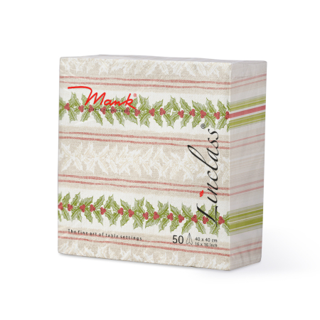 Unnepi Linclass asztali szalvetak Szilveszterre/Ujevre - Magda / 40 × 40 cm / 50 db [2]