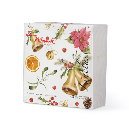 Unnepi Linclass asztali szalvetak Szilveszterre/Ujevre - Marianne / 40 × 40 cm / 50 db [2]